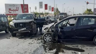 صورة الحوز: اصطدام سيارتين في الطريق بين مراكش و أوريكة